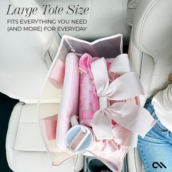 Special Edition Bow Jelly Tote with Phone Pouch - Picture 5 of 7